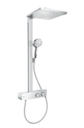 Душевая система Hansgrohe Raindance E Showerpipe 300 1jet EcoSmart с ShowerTablet 350 27362000 с термостатом