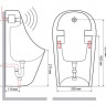 Писсуар Laguraty Sensor 310 сенсорный подвесной