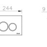 Клавиша смыва VitrA Origin 740-2480 хром