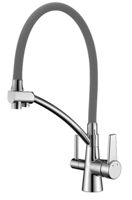 Смеситель Lemark Comfort LM3071C-Gray для кухни с подключением к фильтру с питьевой водой