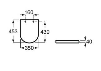 Сиденье для унитаза Roca The Gap Round 801D12001 Soft Close
