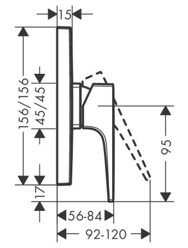 Смеситель Hansgrohe Metropol 32565700 для душа белый матовый