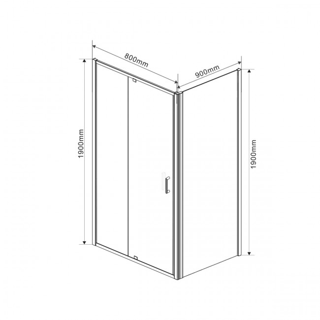 Душевой уголок Vincea Intra (70*80)*90 VSR-1I708090CH шиншилла