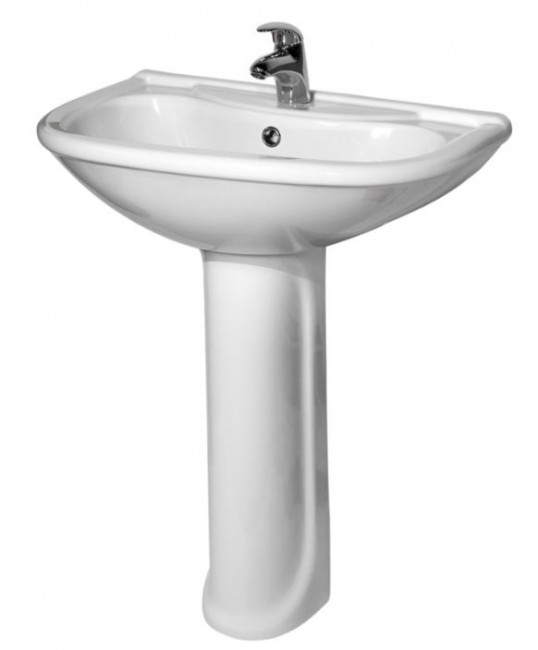 Раковина с пьедесталом Оскольская Керамика Престиж Стандарт 63 45101100102 белый