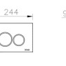 Клавиша смыва VitrA Origin 740-2411 черная матовая