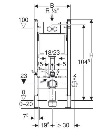 Комплект инсталляции с унитазом Geberit Kolo New Eco 458.122.NE.1