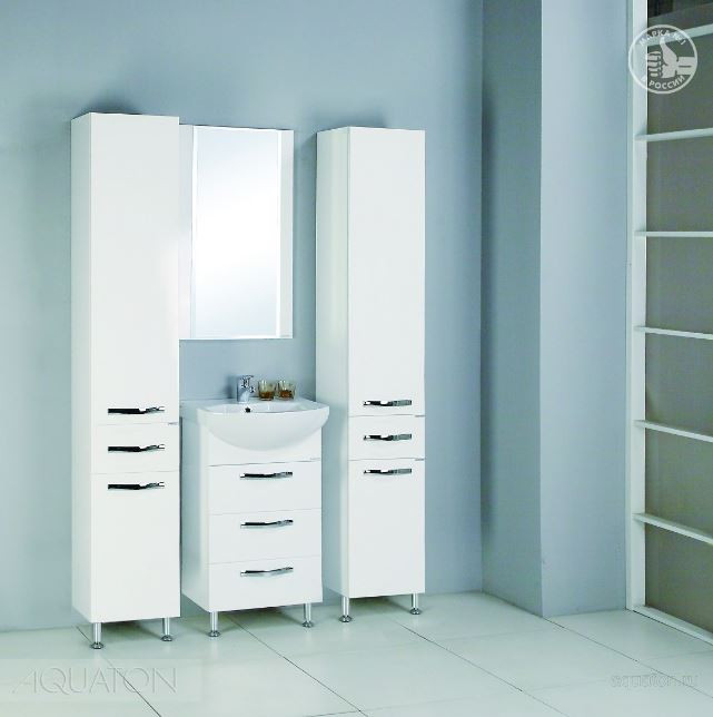 Тумба под раковину Акватон Ария 50 Н 1A140201AA010 белая