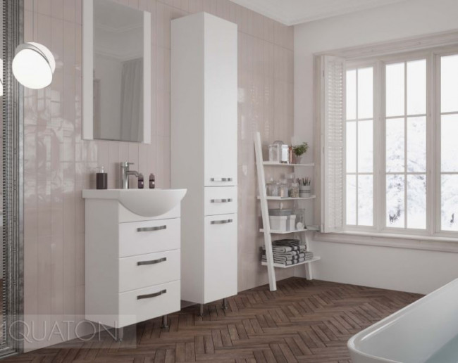 Тумба под раковину Акватон Ария 50 Н 1A140201AA010 белая