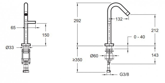 Смеситель Jacob Delafon Stillness E985-4-CP для раковины