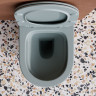 Унитаз подвесной Ceramica Nova Balearica Rimless CN6000MH безободковый с микролифтом антрацит матовый
