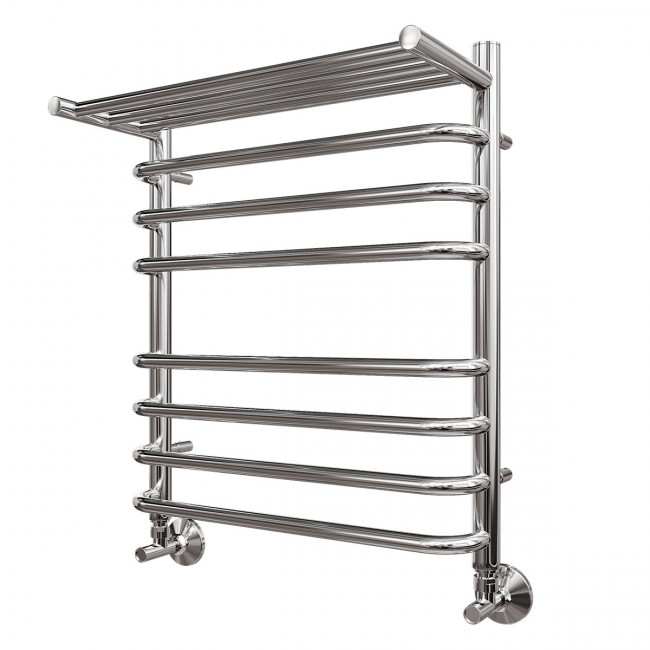 Полотенцесушитель водяной Point Нептун PN09156SP П7 500*600 с полкой хром