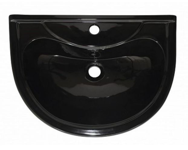 Раковина с пьедесталом Оскольская Керамика Престиж Стандарт 55 47774000505 черный