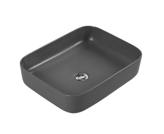 Раковина Aquatek Вега AQ5515-MG 50*39 накладная серый матовый