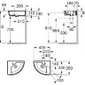 Раковина Roca Hall 327623000 угловая левая