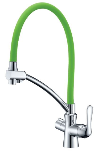 Смеситель Lemark Comfort LM3070C-Green для кухни с подключением к фильтру с питьевой водой