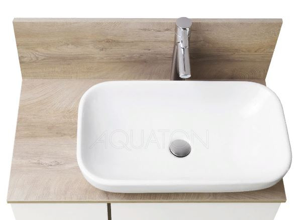 Столешница под раковину Акватон Мишель 80 1A253203MIX40 с панелью керамогранит