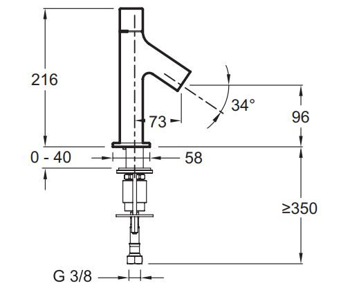 Смеситель Jacob Delafon Talan E10378RU-CP для раковины