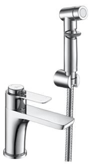 Смеситель Rossinka RS50-15 для раковины с гигеническим душем термостат