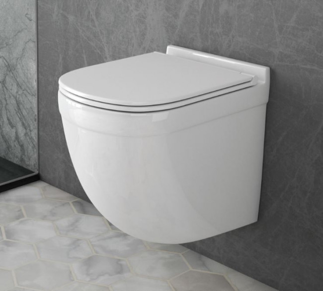 Унитаз подвесной OWL Eld Cirkel-H TOWLT190101 безободковый система смыва Торнадо с микролифтом