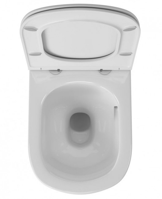 Унитаз подвесной OWL Eld Cirkel-H TOWLT190101 безободковый система смыва Торнадо с микролифтом