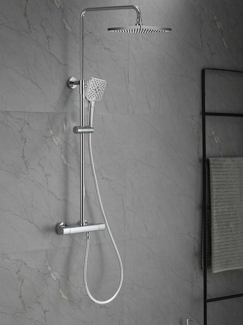 Душевая система Vincea Next VSFS-1N0TCH с термостатом хром