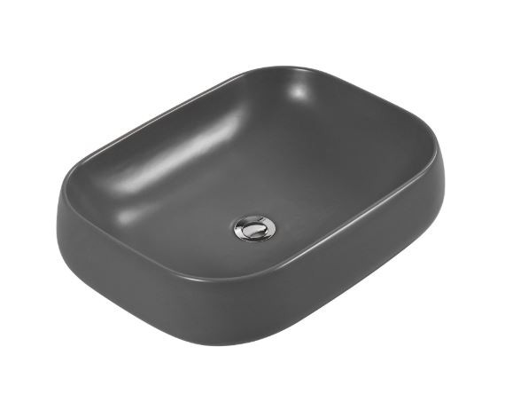 Раковина Aquatek AQ5526-MG 56*42 накладная серый матовый