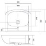 Раковина Santek Акватоп 50 1WH110171