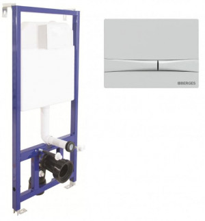 Система инсталляции Berges Novum 040250 с кнопкой F1 белая