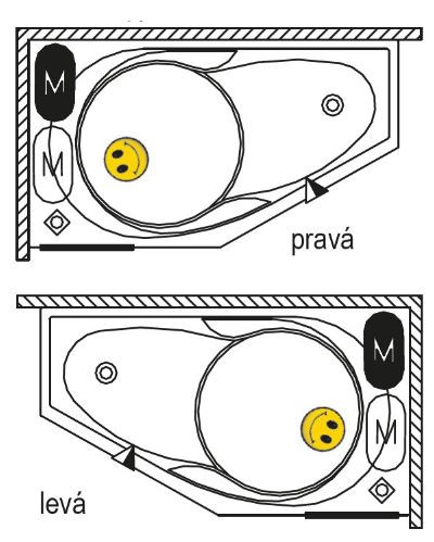 Ванна акриловая Riho Yukon 160*90 B009001005 левая