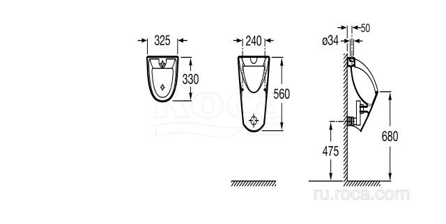 Писсуар Roca Chic 35945L000