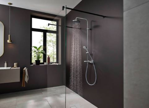 Душевая система Hansgrohe Vernis Blend Showerpipe 200 1jet 26276000 с термостатом