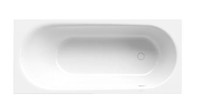 Ванна стальная Bette BetteComodo 180*80 1621-000 PLUS GlasurPlus слив справа перелив спереди