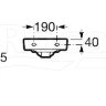 Раковина Roca Dama Senso Square 35 32751D000