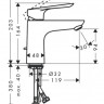 Комплект для ванны Hansgrohe Logis SET E 100 (c)