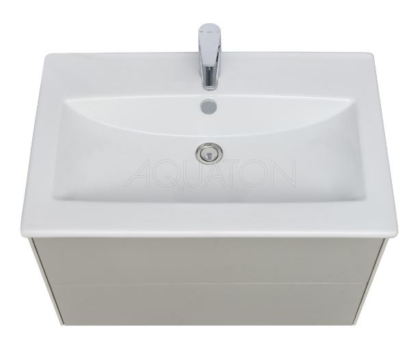 Тумба под раковину Акватон Сохо 75 1A258101AJ9A0 cлэйт галька серая