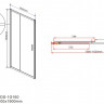 Душевая дверь Vincea Garda 160 VDS-1G160CL прозрачное