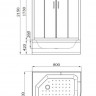 Душевая кабина Parly EC821 80*80