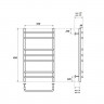 Полотенцесушитель электрический Point Нептун PN09158E П7 500*800 левый/правый хром