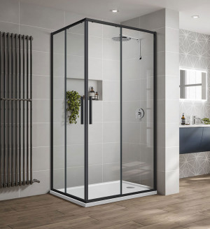 Душевой уголок Vincea Slim-U 90*90 VSS-2SU900CLB прозрачное