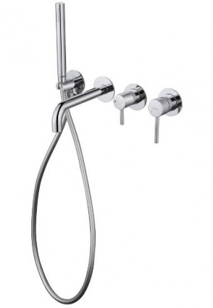 Смеситель AbberWasser Kreis AF8130 для ванны встраиваемый хром