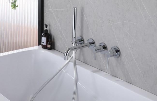 Смеситель AbberWasser Kreis AF8130 для ванны встраиваемый хром