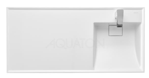 Раковина Акватон Лондри 105 1A72223KLH010 для установки над стиральной машиной правая