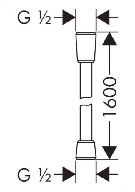 Душевой шланг Hansgrohe Isiflex 28276000