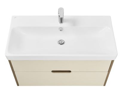 Тумба под раковину Акватон Оливия 90 1A254401OLVG0 бежевый, дуб велл