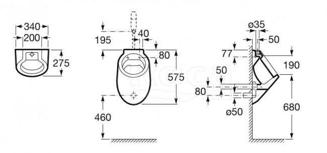 Писсуар Roca Spun 353149000