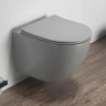 Унитаз подвесной Azario Grado AZ-0046 SP MH серый безободковый с сиденьем микролифт 