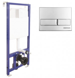 Система инсталляции Berges Novum 040213 с кнопкой L3 хром глянец