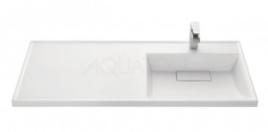 Раковина Акватон Лондри 120 1A72243KLH010 для установки над стиральной машиной правая