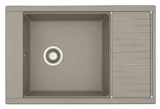 Мойка для кухни Акватон Делия 78 1A715132DE250 серый шелк