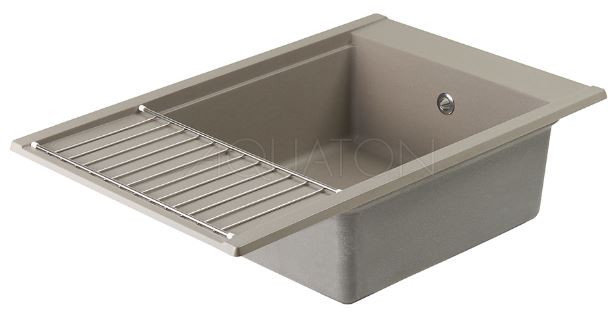 Мойка для кухни Акватон Делия 78 1A715132DE250 серый шелк